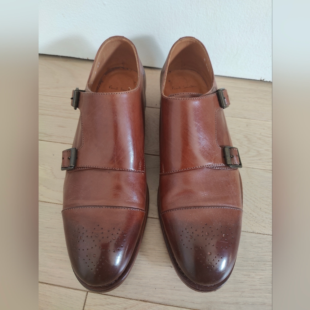 Pre-owned Paul Smith Tan Monk Strap UK 7